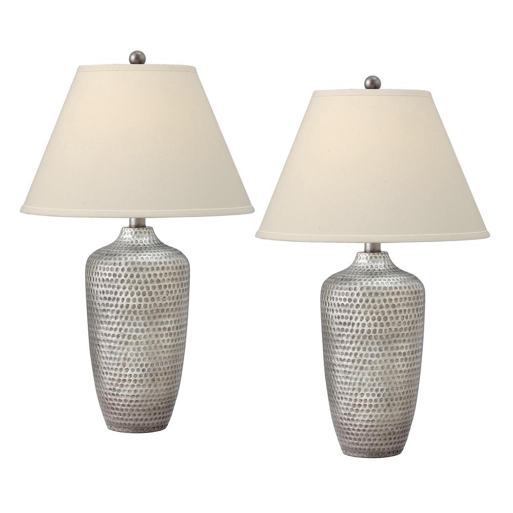 Argent 29 in. Antique Silver Table Lamp (Set of 2)SL485MLHSTP The