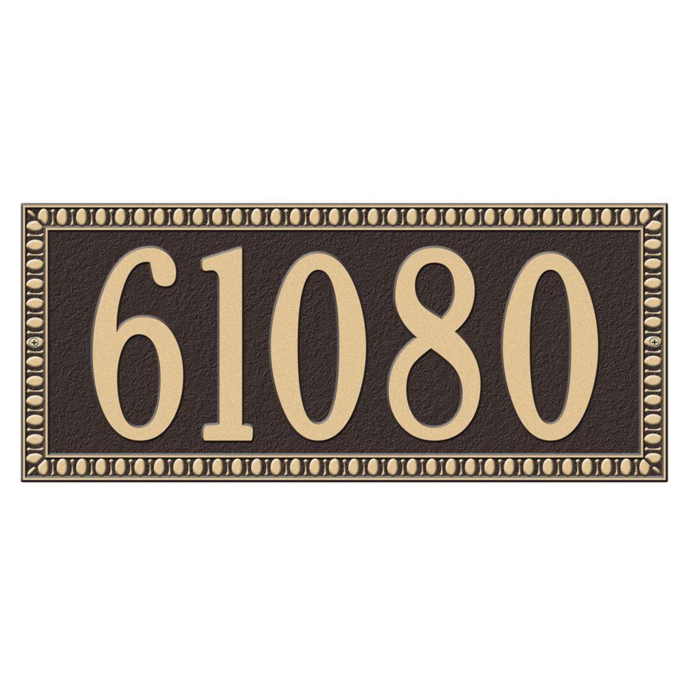 Whitehall Products Villa Nova Rectangular Bronze/Gold Standard Wall Two