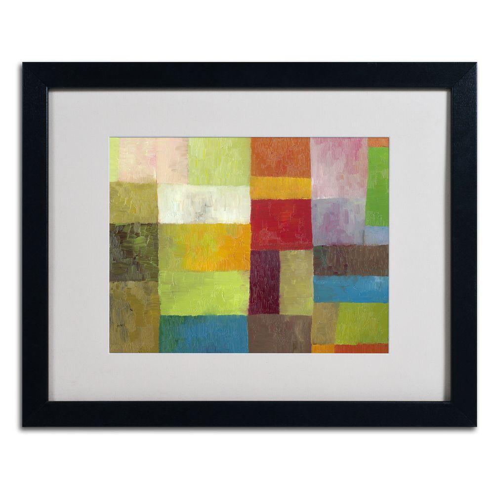 Trademark Fine Art Wooden Abstract V by Michelle Calkins 4Panel Wall Art SetMC0139set The