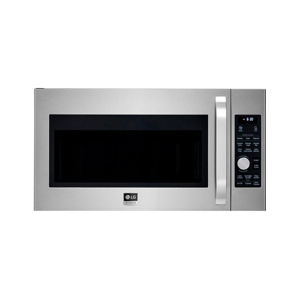 LG STUDIO 1.7 cu. ft. Over the Range Convection Microwave in PrintProof Stainless Steel was $799.0 now $548.0 (31.0% off)