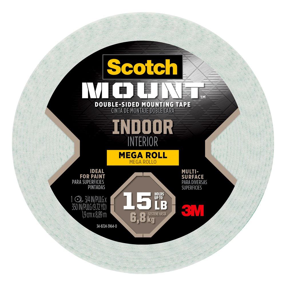 3m Scotch 0 75 In X 9 72 Yds Permanent Double Sided Indoor Mounting Tape 110 Longdc The Home Depot