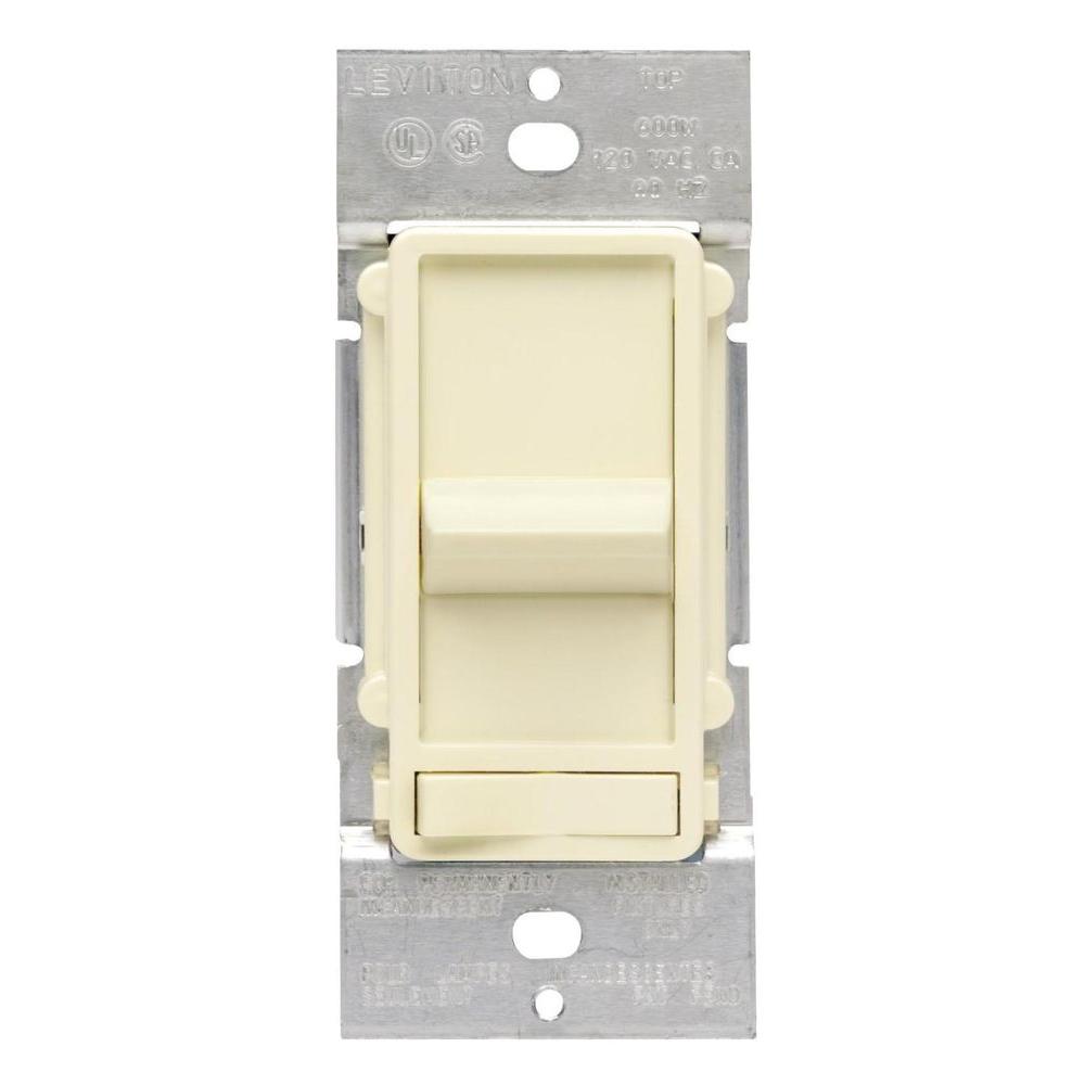 Leviton Decora SureSlide 600Watt 3Way/SinglePole Incandescent Slide