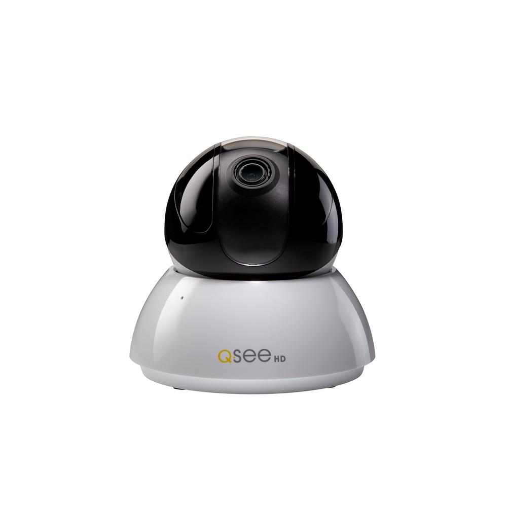 QSEE WiFi 4MP IP Motorized Pan Tilt Camera with 16GB SD Card and