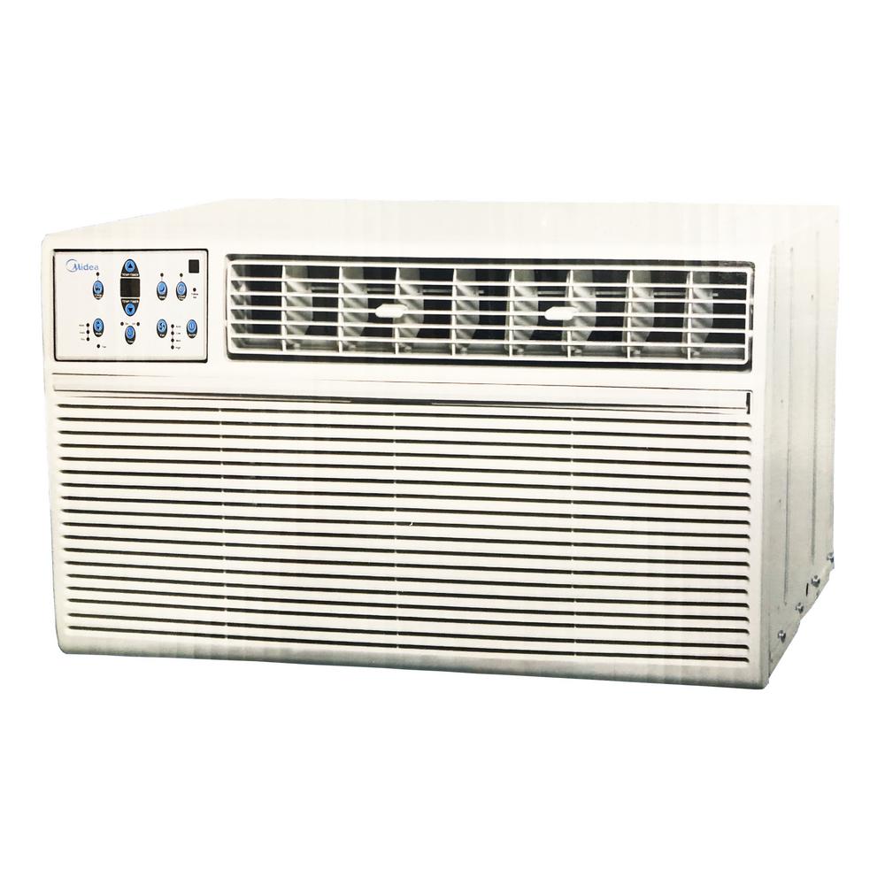 Midea 25 000 Btu 208 230 Volt Heat And Cool Window Air Conditioner With Remote In White