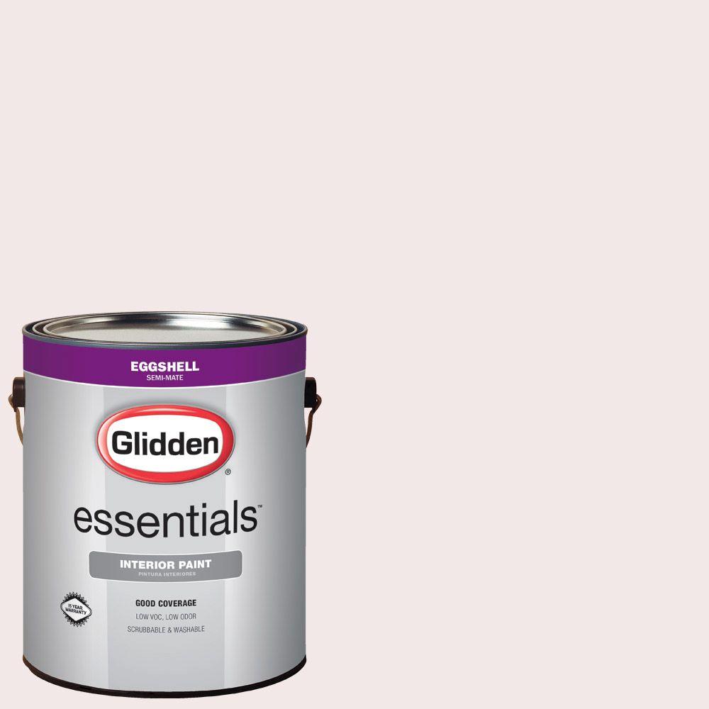 Glidden Essentials 1 Gal Hdgr44u Almost Pink Eggshell Interior Paint Hdgr44ue 01en The Home Depot
