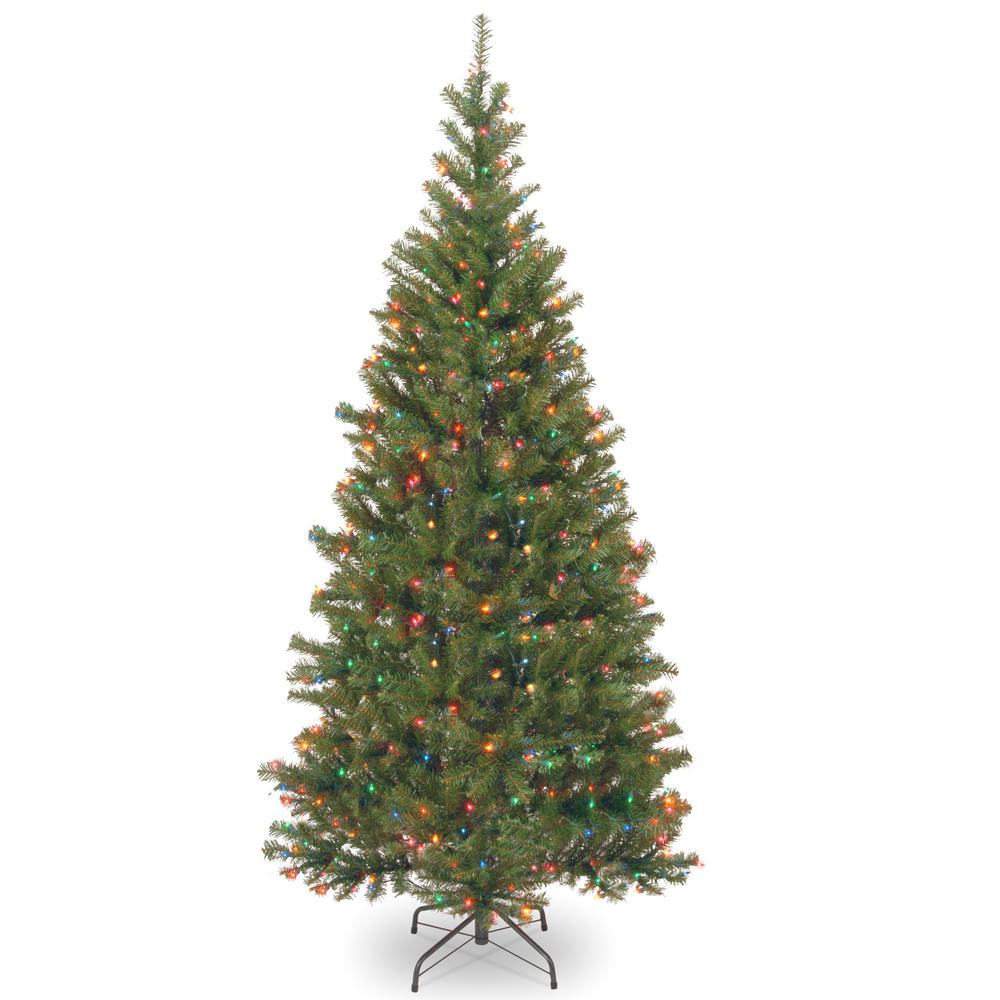 6 Ft Aspen Spruce Artificial Christmas Tree With Multicolor Lights 6 Ft Aspen Spruce Artificial Christmas Tree With Multicolor Lights