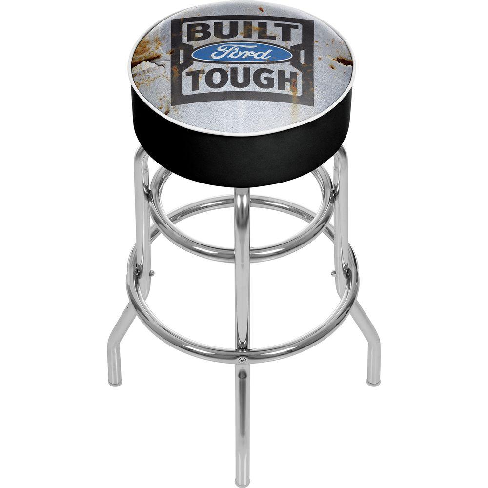 Ford Built Tough 31 In Chrome Swivel Cushioned Bar Stool Fd1000 Bft Ford Built Tough 31 In Chrome Swivel Cushioned Bar Stool