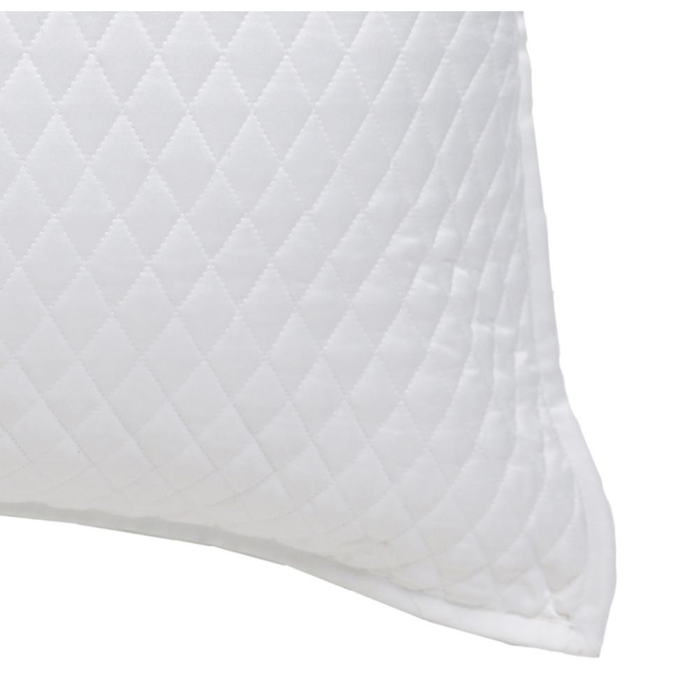 Diamond White Euro Pillow Cover V032512 The Home Depot