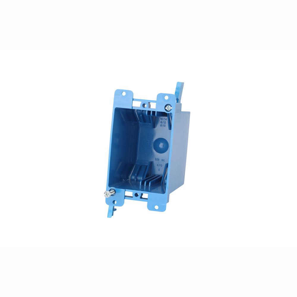 Carlon 1 Gang 20 Cu In Blue Pvc Old Work Switch And Outlet Box Carlon 1 Gang 20 Cu In Blue Pvc Old Work Switch And Outlet
