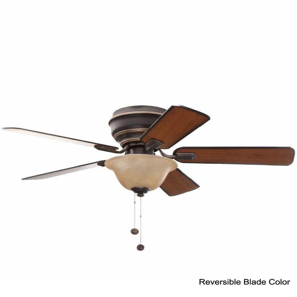 Hampton Bay Hawkins 44 In Tarnished Bronze Ceiling Fan Yg204 Tb D