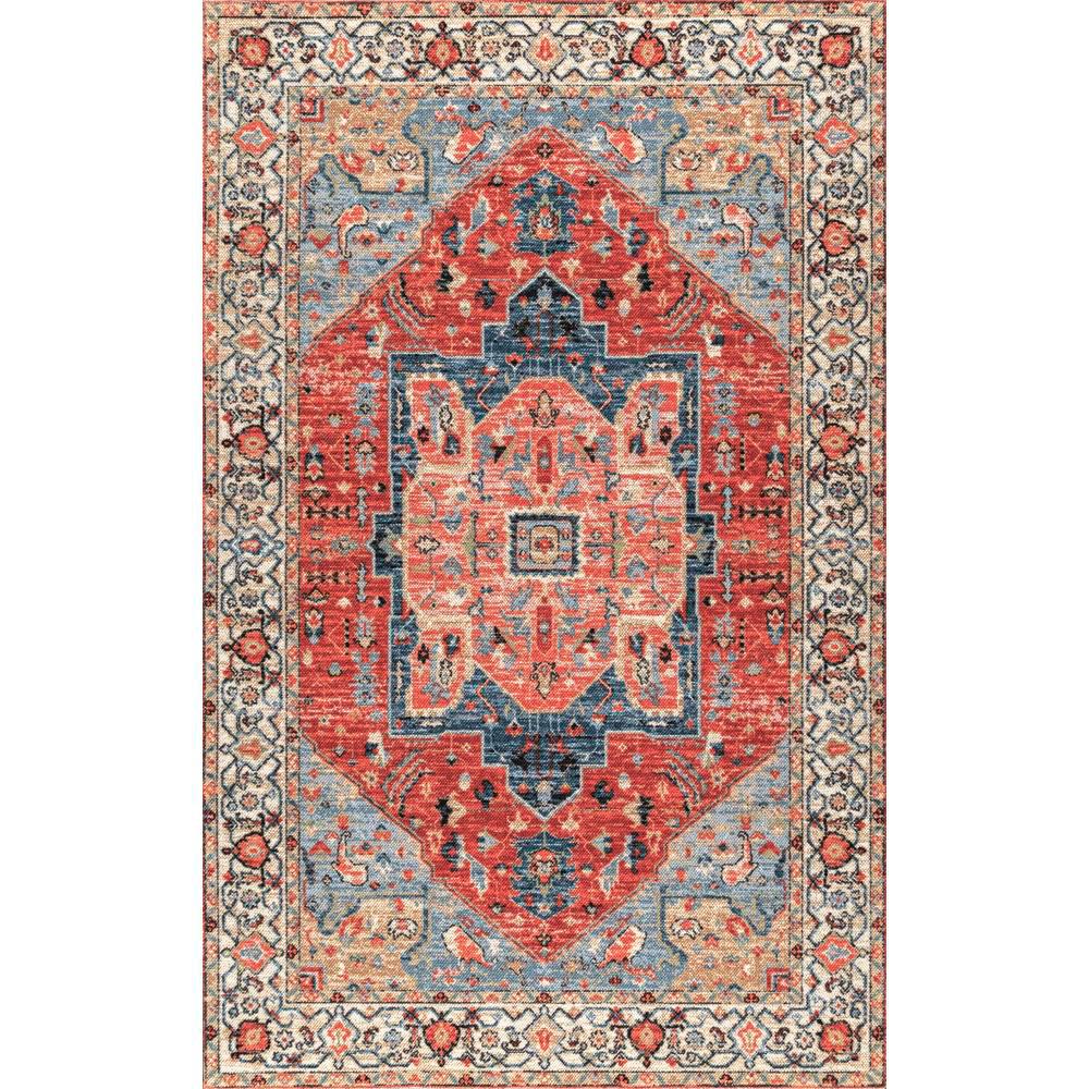Nuloom Vintage Minah Red 5 Ft X 8 Area Rug