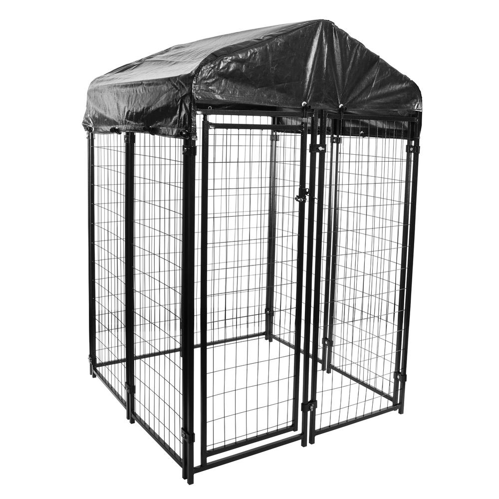 PRIVATE BRAND UNBRANDED 4 ft. x 4 ft. x 6 ft. Welded Wire Kennel