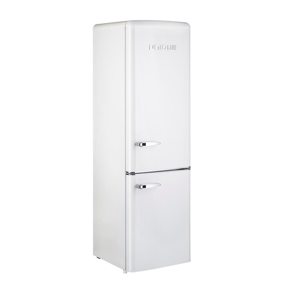 Unique Retro 21.6 in. 9 cu. Ft. Bottom Freezer ...