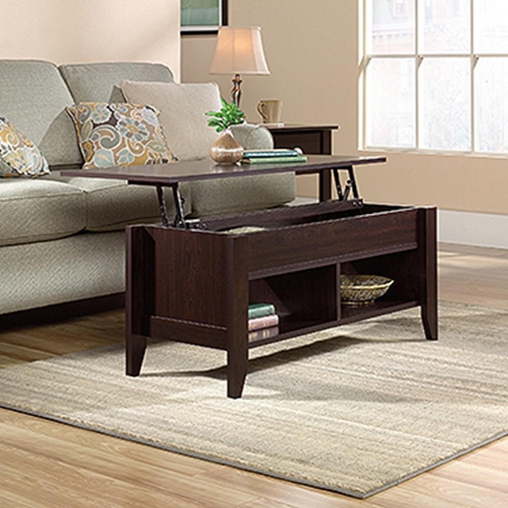 Sauder Shoal Creek Jamocha Wood Lift Top Coffee Table 422197 The 6 Sauder Shoal Creek Jamocha Wood