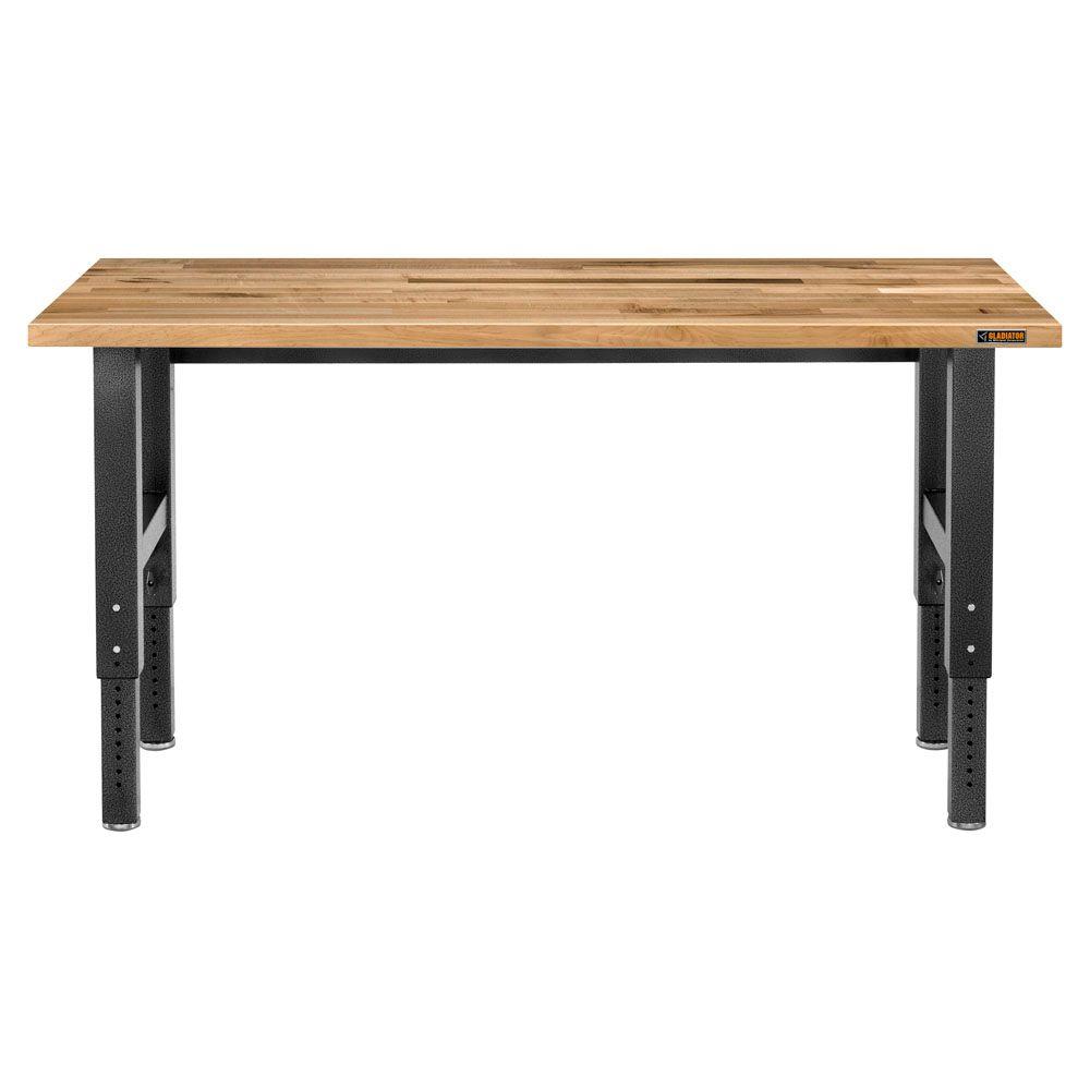 Edsal 1.75 in. H x 60 in. W x 30 in. D Maple Butcher Block ...