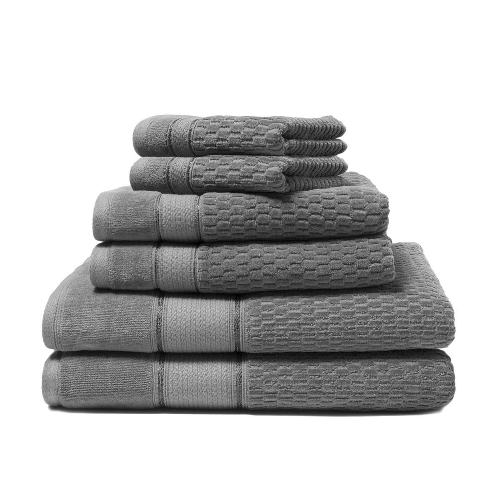 black bath towel set