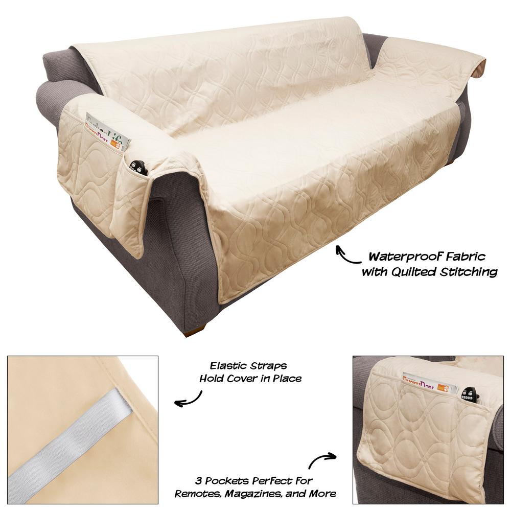 Petmaker Non Slip Tan Waterproof Sofa Slipcover M320124 The Home