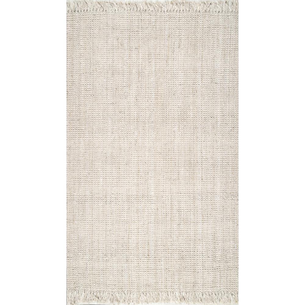 nuLOOM Natura Chunky Loop Jute OffWhite 12 ft. x 15 ft. Area Rug