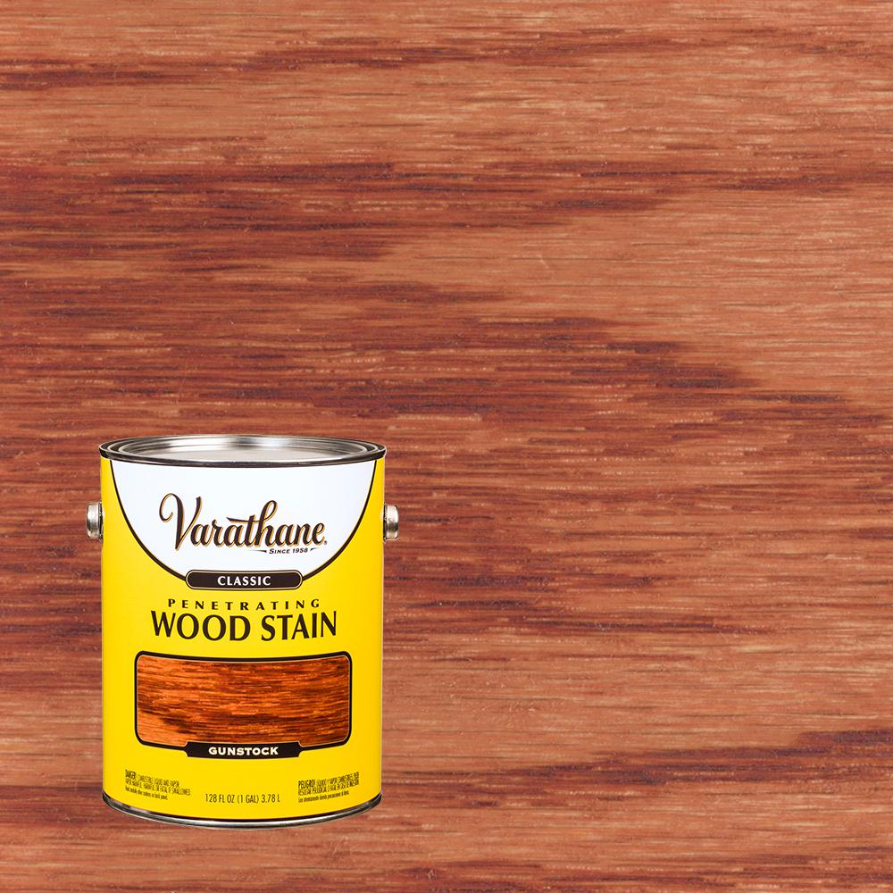 Varathane 1 gal. Gunstock Classic Wood Interior Stain340630 The Home