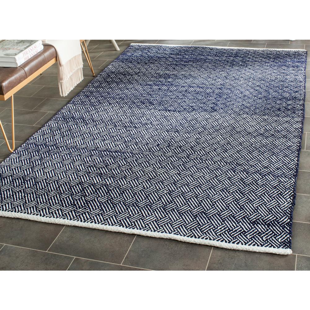 Safavieh Boston Navy 5 Ft X 8 Area Rug Bos680d The Home Depot Safavieh Boston Navy 5 Ft X 8 Area Rug