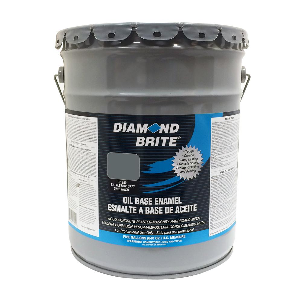 Diamond Brite Paint 5 gal. Battleship Gray Oil Base Enamel