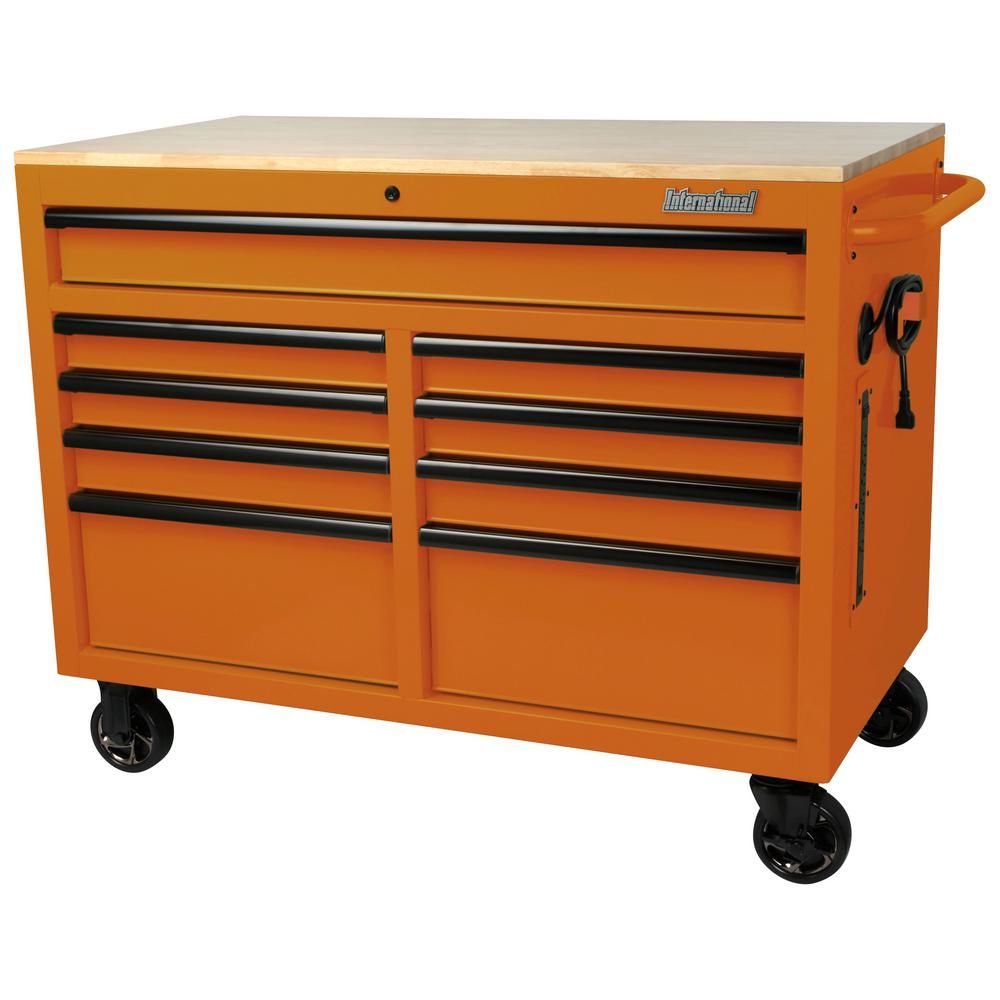 International 46 In W X 24 5 In D 9 Drawer Tool Chest Mobile