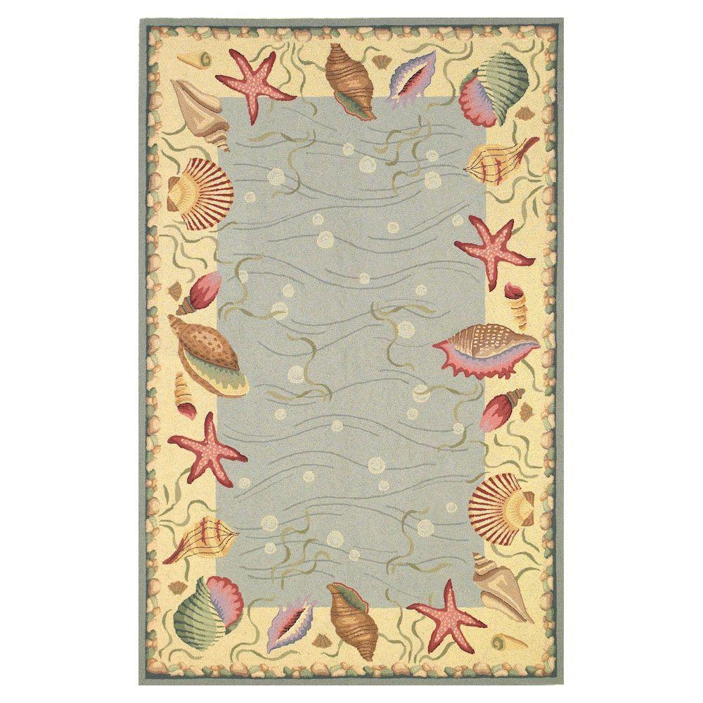 Kas Rugs Seaside Border Blue Ivory 8 Ft X 10 6 In Area Rug This Review Is From Seaside Border Blue Ivory 3 Ft 6 In X 5 Area Rug