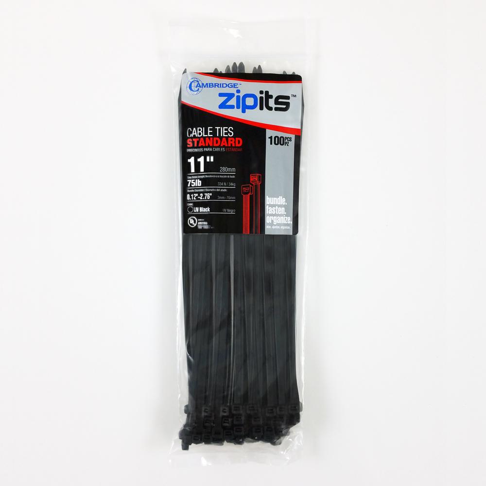 50 Green Nylon Cable Ties 280mm Garden Zip Tie