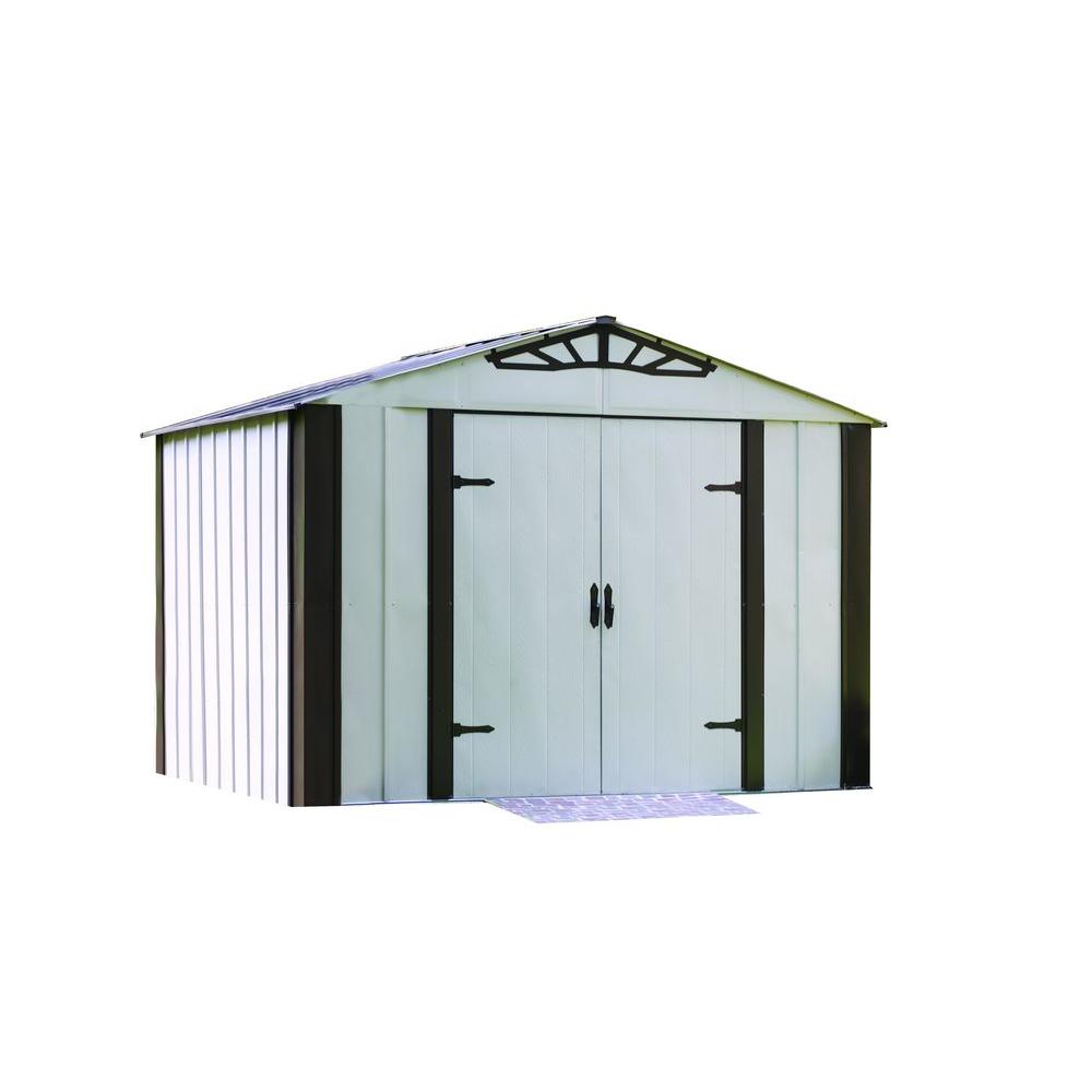 Arrow Hamlet 10 ft. x 8 ft. Steel Storage Building-HM108 ...