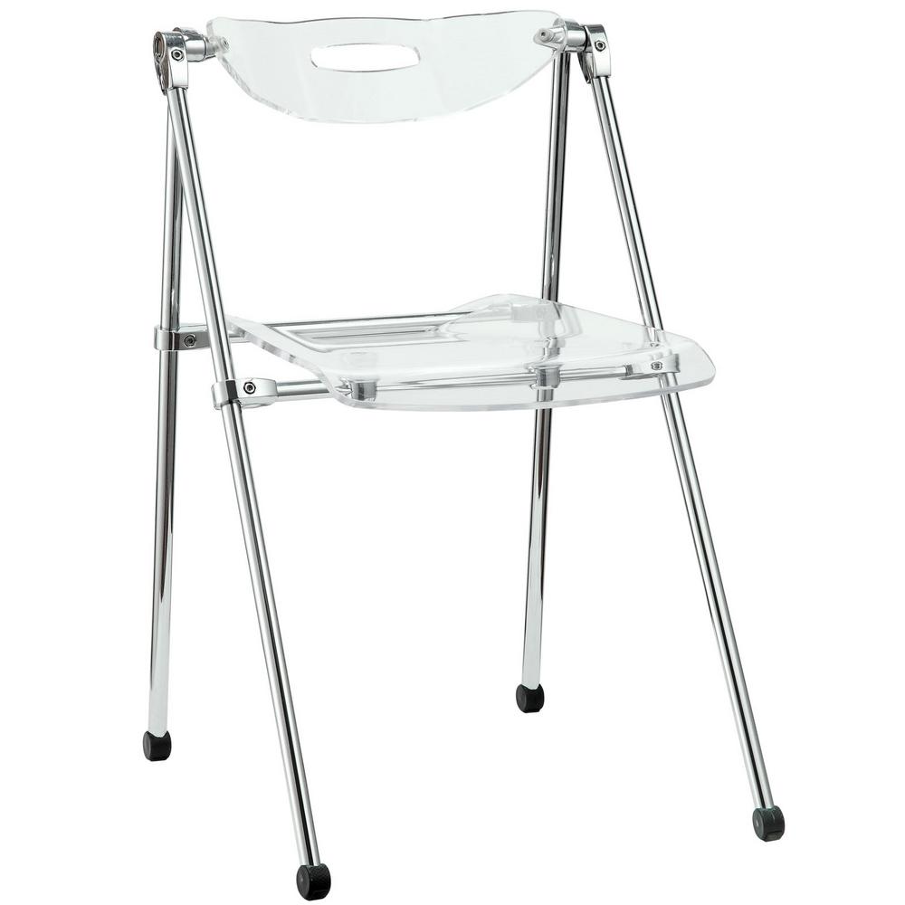 Clear Modway Folding Chairs Eei 148 Clr 64 1000 