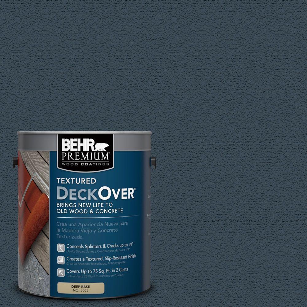 Behr Premium Textured Deckover 1 Gal Sc 101 Atlantic Behr Premium Textured Deckover 1 Gal Sc 101 Atlantic Solid Color Exterior
