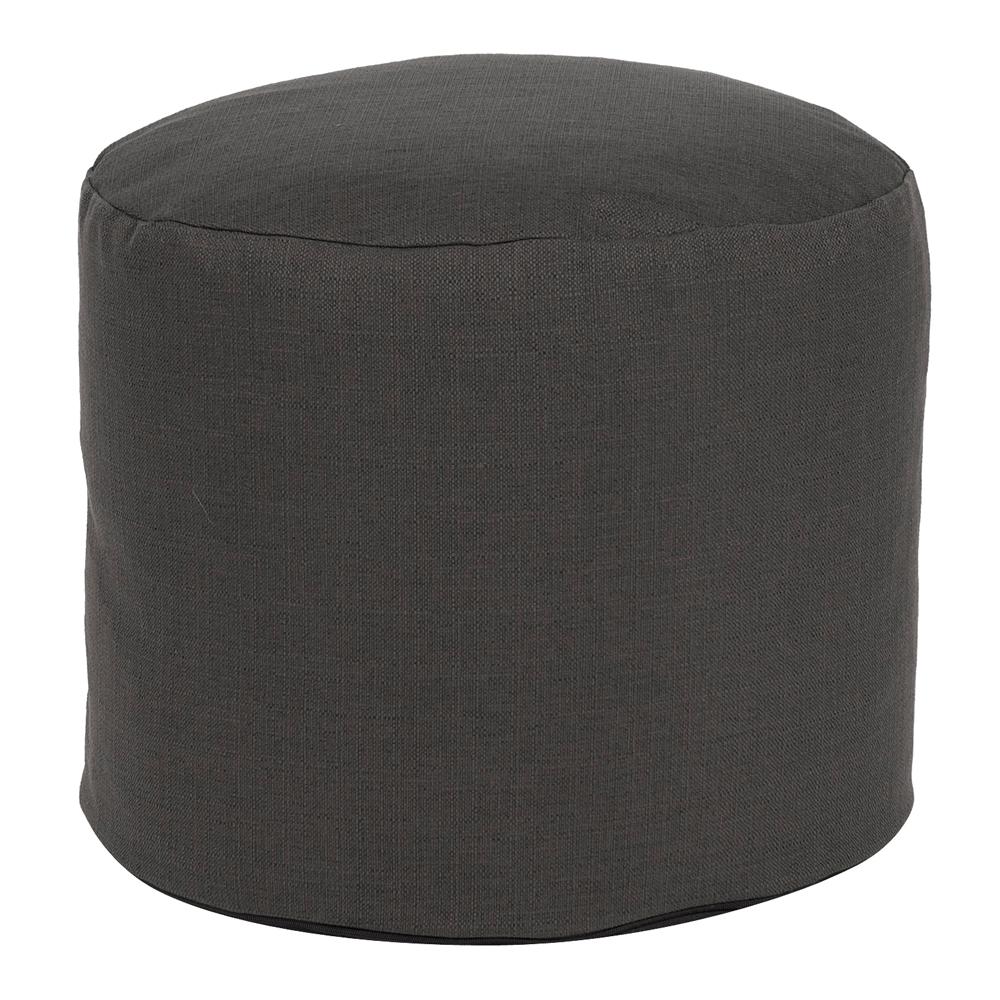 Tall Pouf Sterling Charcoal Grey Ottoman872201 The Home Depot
