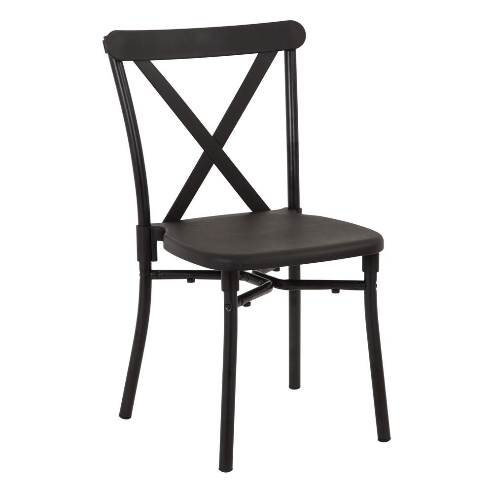 Work Smart Black Aluminum Stacking Dining Chair 4 Pack Stx8310ac4 Work Smart Black Aluminum Stacking Dining Chair 4 Pack