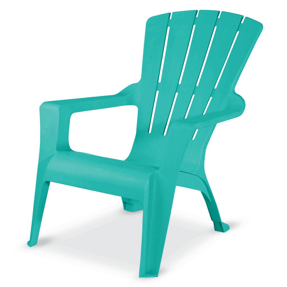 Seaglass Resin Adirondack Chair-241594 - The Home Depot