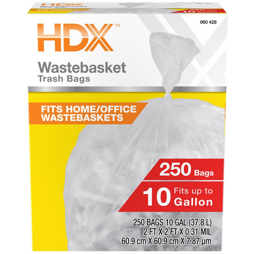 High Density Waste Basket Trash Bags 