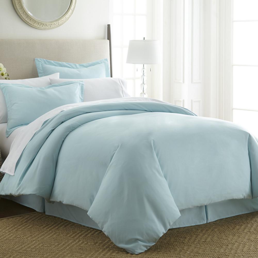 Becky Cameron Performance Aqua Queen 3 Piece Duvet Cover Set Ieh