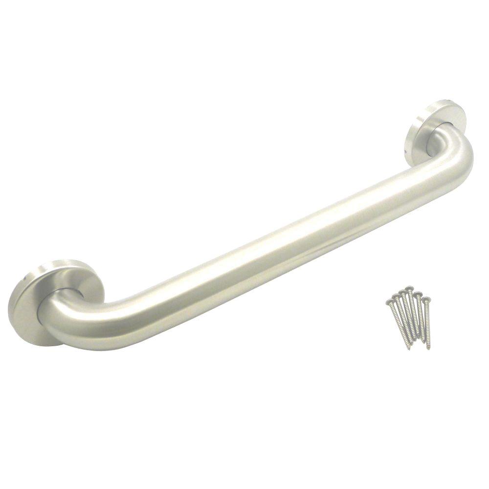 WingIts Premium Series 12 in. x 1.5 in. Grab Bar in Satin Stainless