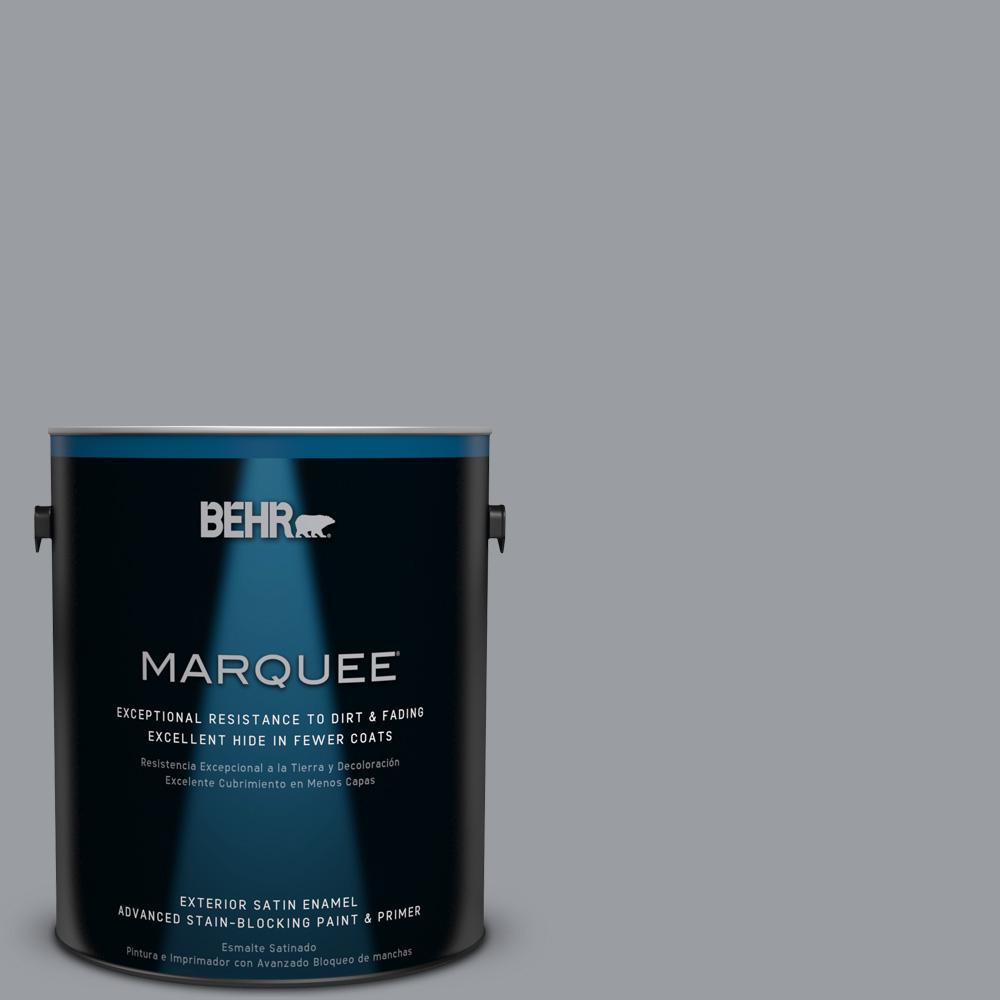 BEHR MARQUEE 1-gal. #760F-4 Down Pour Satin Enamel ...
