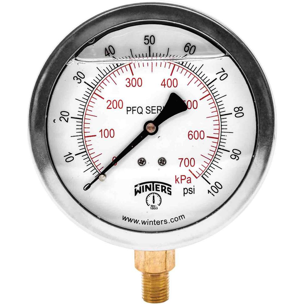 glycerin filled water pressure gauge