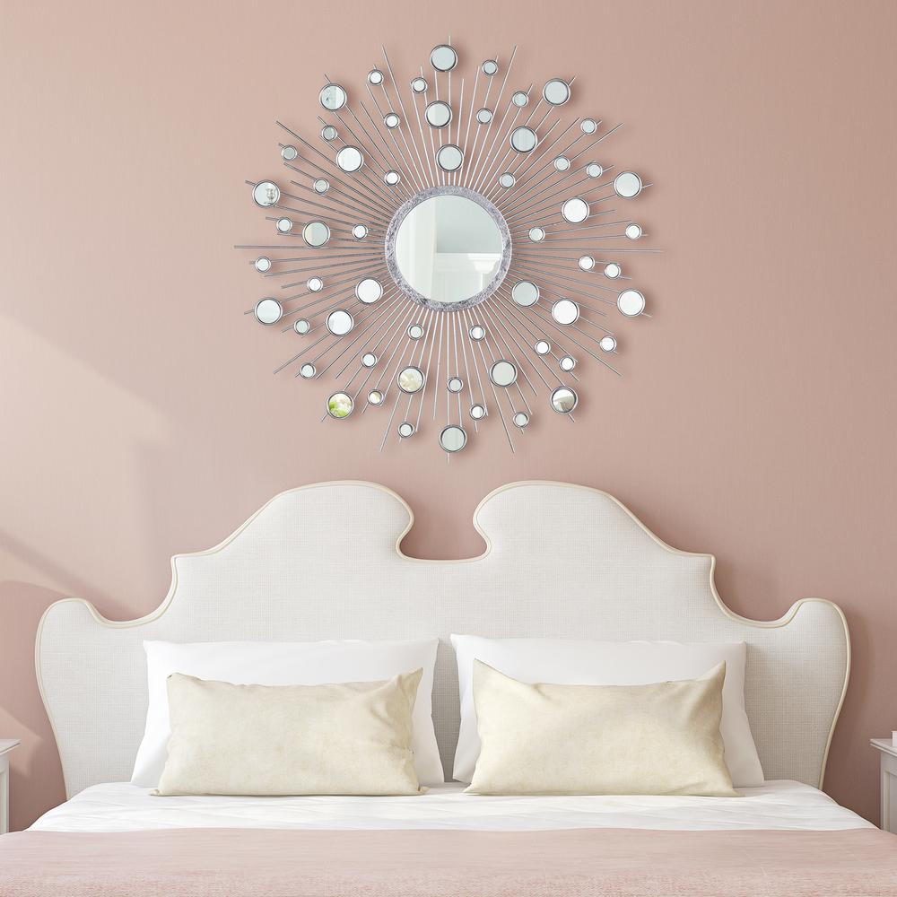 Empire Art Direct Milkyway I Bling Round Silver Decorative