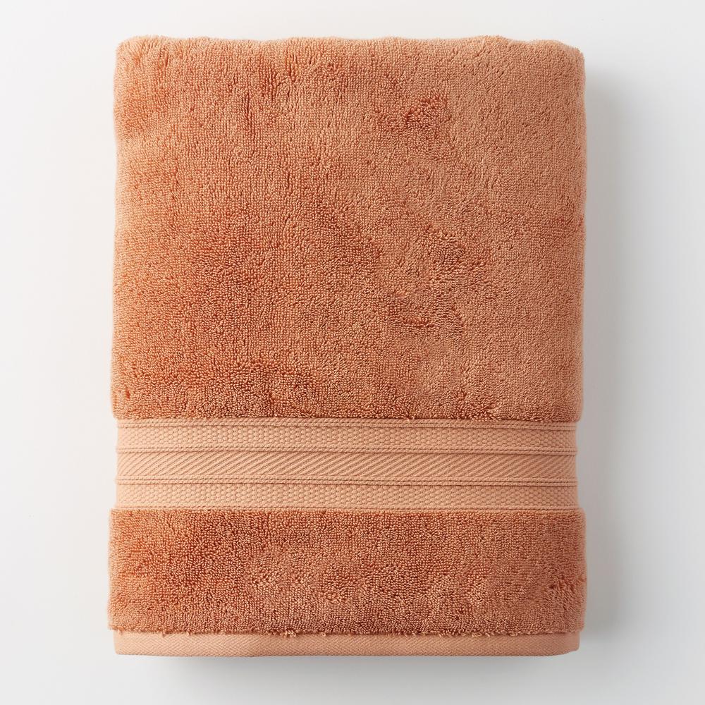 The Company Store Cotton TENCEL Lyocell Caramel Solid Bath Towel59057