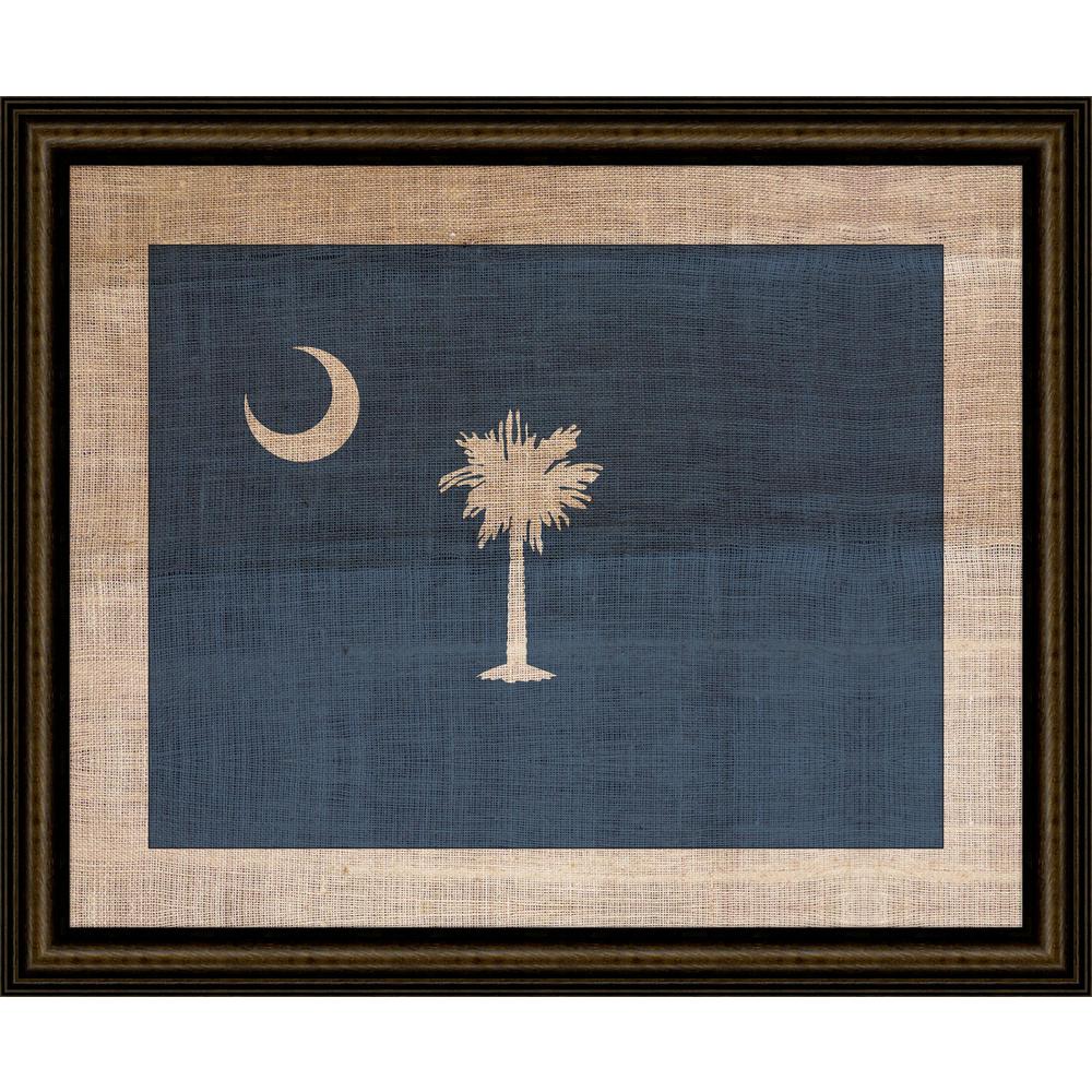 29 In X 23 South Ina State Flag Framed Giclee Print Wall Art