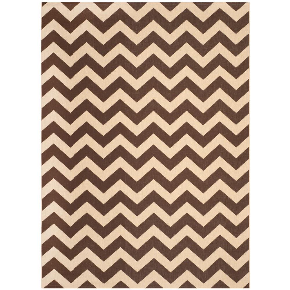 Safavieh Hampton Brown/Camel 8 ft. x 11 ft. Indoor/Outdoor Area RugHAM516AB8 The Home Depot