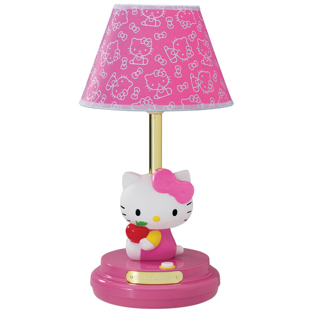 pink bedside light
