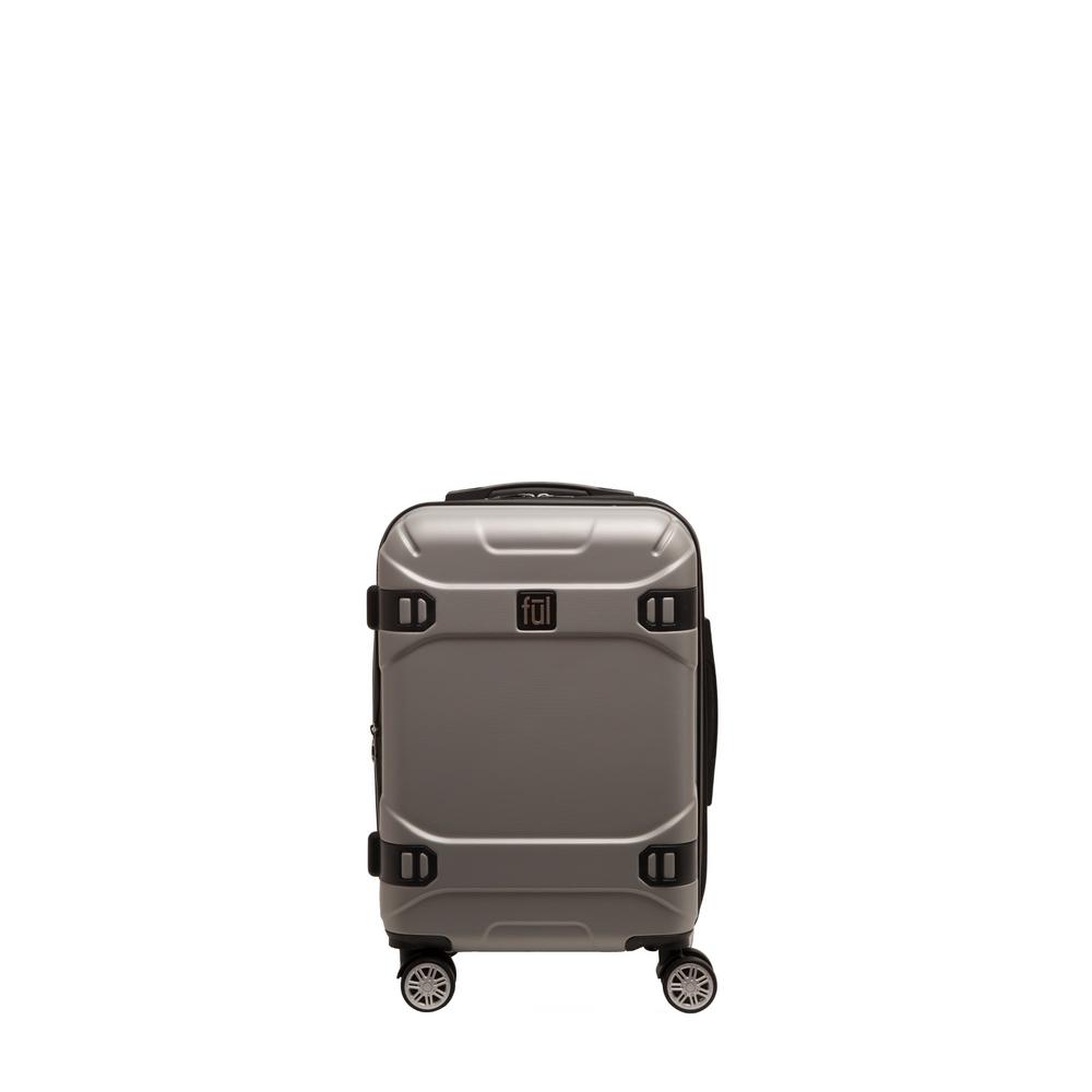 UPC 804371000184 product image for Ful Molded Detail 21 in. Silver Hard Sided Rolling Luggage | upcitemdb.com