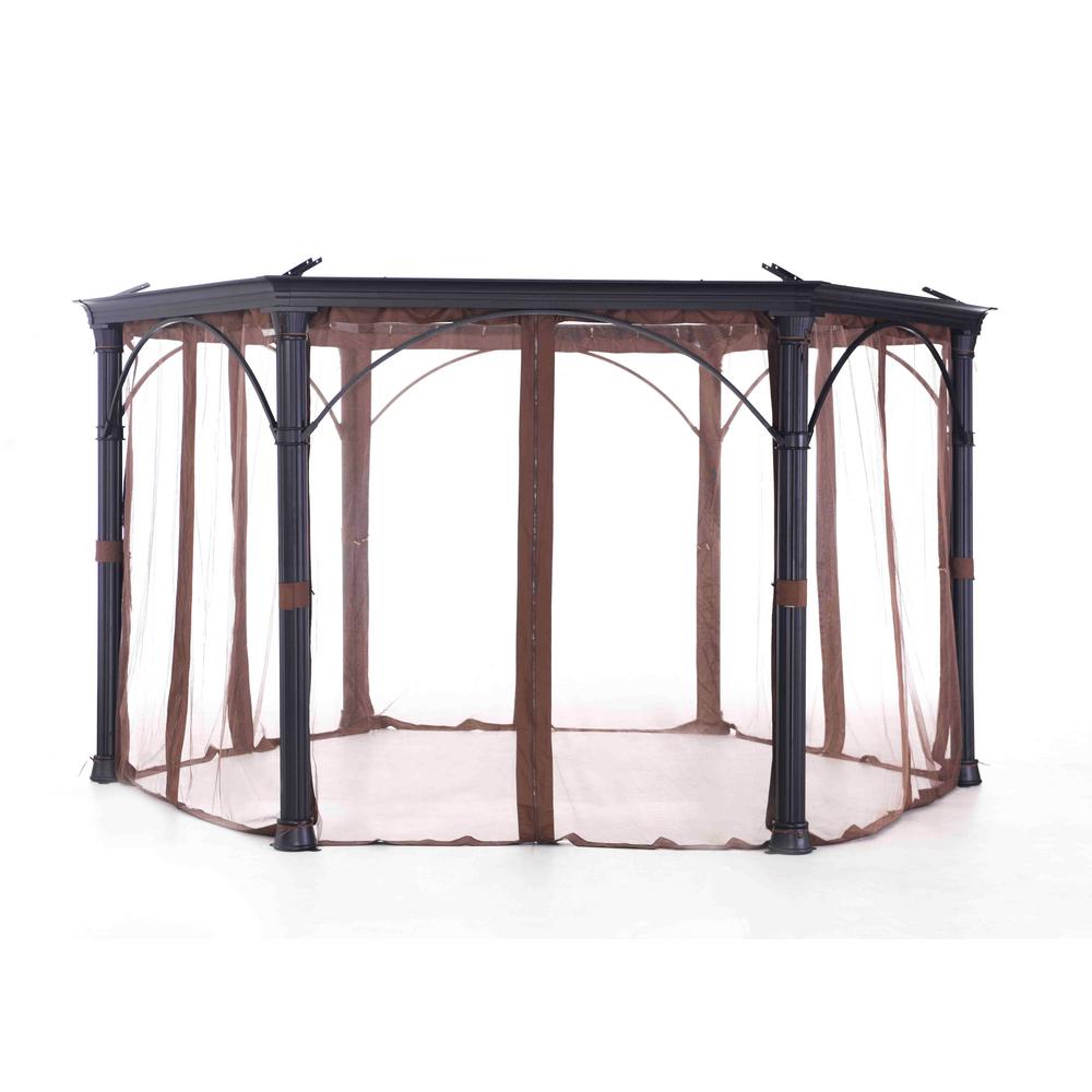 Sunjoy Universal Netting for Hexagonal Gazebos110109003 The Home Depot
