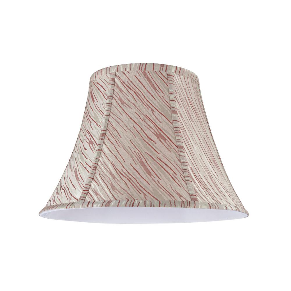 red and white striped lamp shade