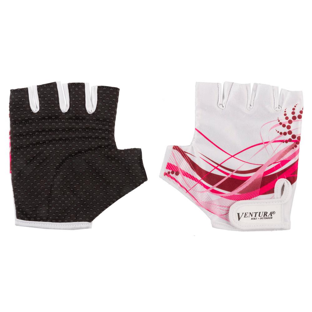 Ventura Adult//Youth Non-Slip Knob Gloves White//Pink Cycle Force Group 719985-B