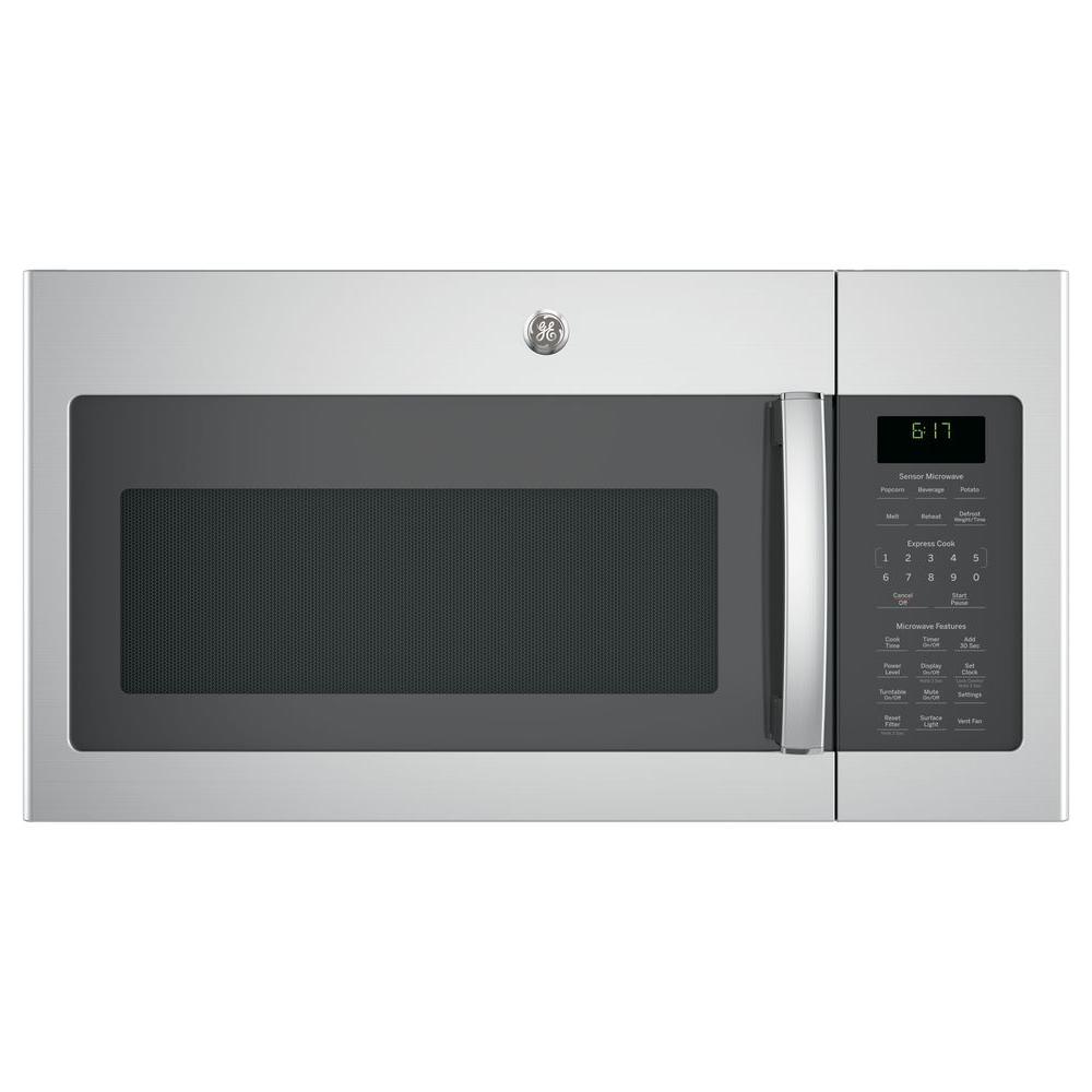 GE 1.7 cu. ft. Over the Ran Microwave with Sensor Cooking in Stainless Steel, Silver was $399.0 now $258.0 (35.0% off)