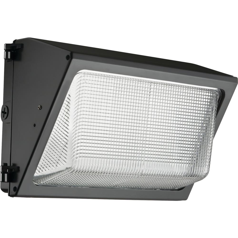 Wall Packs Commercial Lighting The Home Depot Dark Bronze 5000k Integrated Led 49 Watt Wall Pack Light